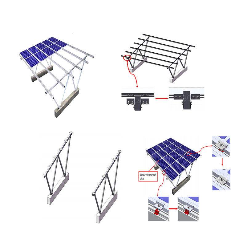 Waterproof Design Top Vip 0 1 Usd Support System Solar Power Parking Lot Residential Solar Panel Carport