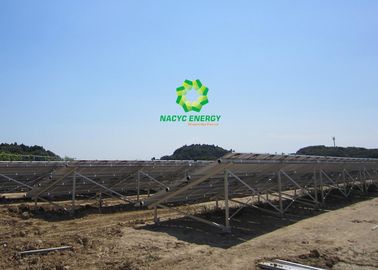 Aluminum Solar Racking System , PV Mounting Systems For Commercial Project Solar Plant