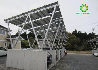 A Grade Naac Carport Solar Systems / Solar Mounting Brackets For Car Parking Shelter