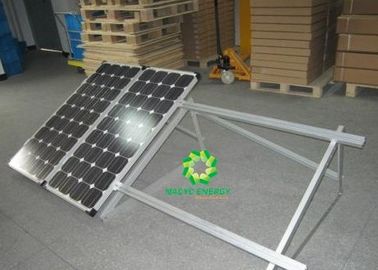 Light Weight PV Flat Roof Solar Mounting System With 3pcs Solar Panels