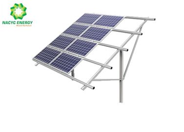 Professional Solar Ground Mounting System Sliver Aluminum Solar PV Ground Mount Structuer