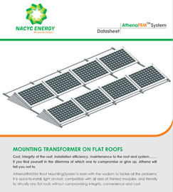 Rotate Maintenance Flat Roof Solar Mounting System Solar Rooftop Racking Systems