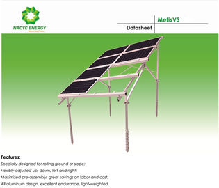 Durable Adjustable Aluminum Solar Panel Mounting System PV Structure 10 Years Warranty