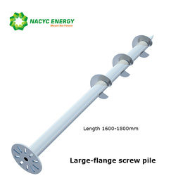 220mm Flange Q235 Steel Ground Screw Piles For Solar Mounting System