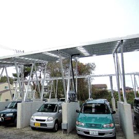 Easy Installed Silver Solar Carport System Ground Mounting Systems Load Power
