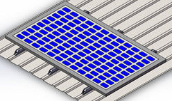 Home PV Solar Mounting Systems Solar Panel Brackets For Industrial Metal Roof