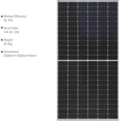 PID Resistant Mono 400W Photovoltaic Solar Energy Panel