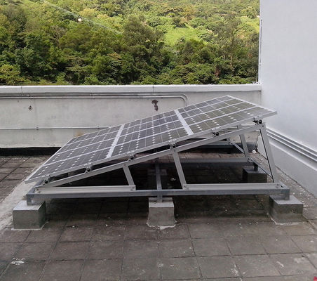 Triangular Preassembled Flat Roof Solar Mounting System