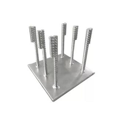 Good price Anodized Rectangular Aluminium Embed Plate With Headed Studs online