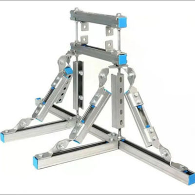 Galvanized Finish Seismic Bracket Securing Earthquake Brackets