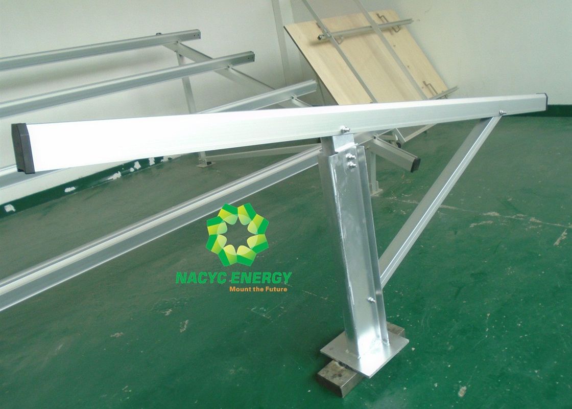 Durable Solar Panel Pole Mount Bracket / Solar Panel Wall Mounting Brackets