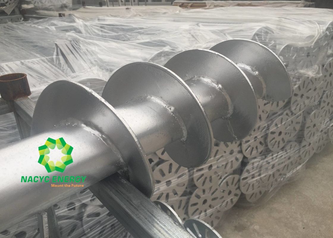 HDG Steel Foundation Screw Anchors / Fence Post Ground Screw Corrosion