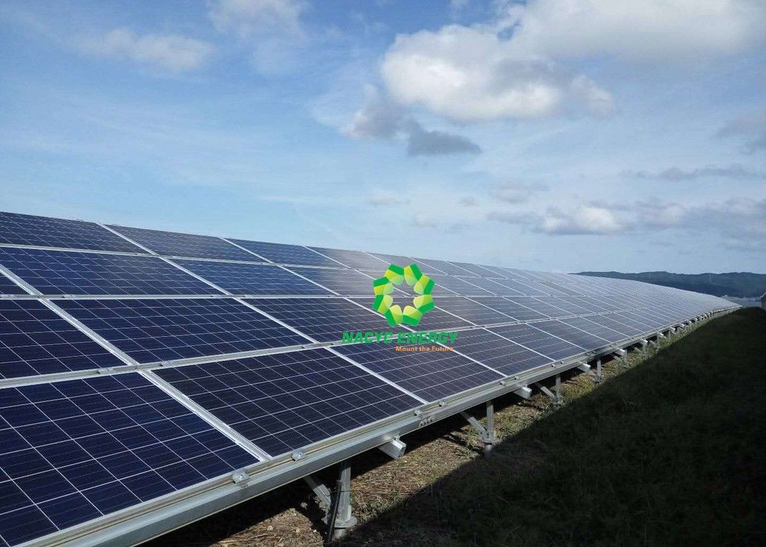 Industrial Ground Mount Solar Racking Systems , Solar PV Panel Mounting