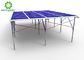 Easy Installation Solar Ground Mount System , Aluminum PV Panel Racking System