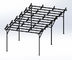 Aluminum Solar Panel Pole Mount Bracket For Solar Power Agricultural Greenhouses