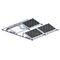 Anodized Aluminum Flat Roof Solar Panel Ballast Mounting Systems/Solar Rooftop Mounting Brackets