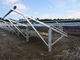 Ground Aluminum Single Pole Solar Structure 1MW With Concrete Foundation