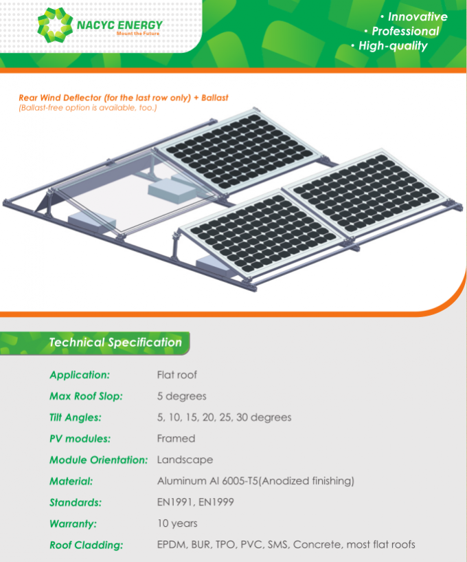 Highly Flexible Flat Roof Ground Mount Solar PV Mounting Systems ...